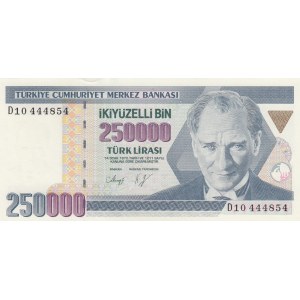 Turkey, 250.000 Lira, 1992, UNC, p207, 7/1. Emission