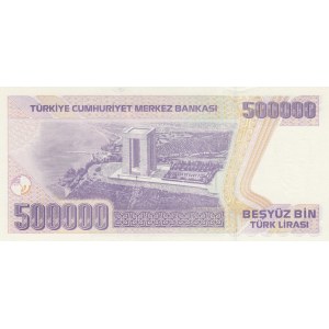 Turkey, 500.000 Lira, 1997, UNC, p212, 7/4. Emission, I90 last prefix