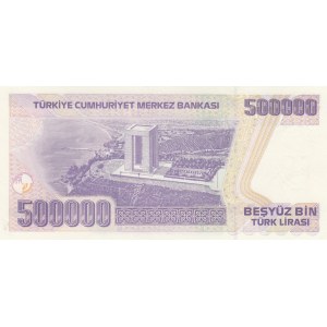 Turkey, 500.000 Lira, 1997, UNC p212, 7/4. Emission, M01