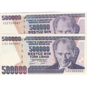 Turkey, 500.000 Lira, 1997, UNC, p212, 7/4. Emission