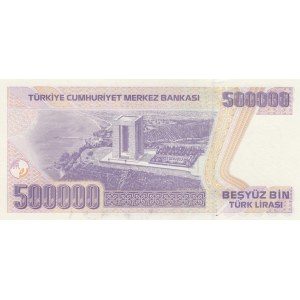 Turkey, 500.000 Lira, 1997, UNC, p212, 7/4. Emission, J01