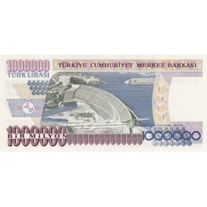 Turkey, 1.000.000 Lira, 1996, UNC, p209a, 7/. Emission, I01 first prefix