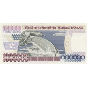 Turkey, 1.000.000 Lira, 1996, UNC, p209a, 7/2. Emission