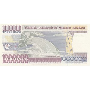 Turkey, 1.000.000 Lira, 2002, UNC, p209c, 7/3. Emission, T01 first prefix.