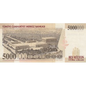 Turkey, 5.000.000 Lira, 1997, UNC, p210a, 7/1. Emission