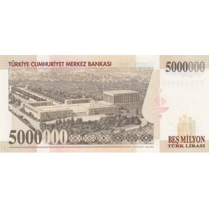 Turkey, 5.000.000 Lira, 1997, UNC, p210a, 7/1
