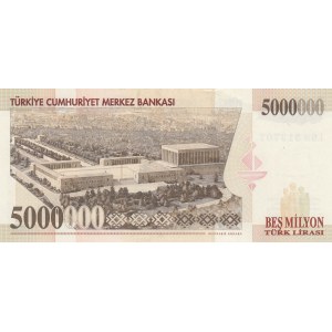 Turkey, 5.000.000 Lira, 1997, UNC, p210b, 7/1. Emission