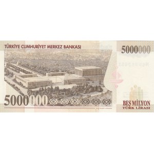 Turkey, 5.000.000 Lira, 1997, UNC, p210b, 7/1. Emission