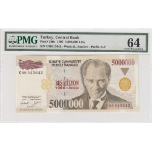 Turkey, 5.000.000 Lira, 1997, UNC p210a, 7/1. Emission