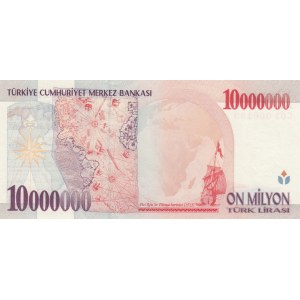 Turkey, 10.000.000 Lira, 1999, UNC, p214, 7/1. Emission, C01