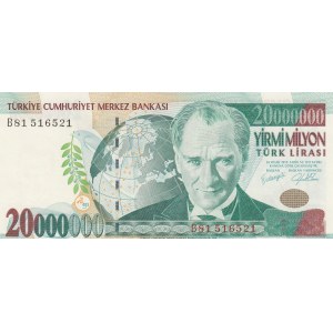 Turkey, 20.000.000 Lira, 2001, UNC, p215, 7/1