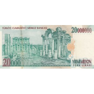 Turkey, 20.000.000 Lira, 2001, UNC, p215, 7/1