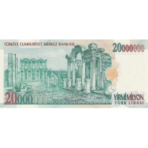 Turkey, 20.000.000 Lira, 2001, UNC, p215, 7/1. Emission