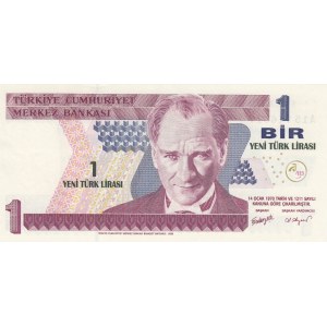 Turkey, 1 New Turkish Lira, 2005, UNC, p216, 8/1. Emission, RADAR