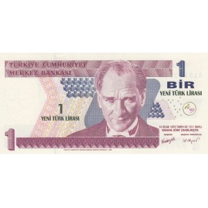 Turkey, 1 New Turkish Lira, 2005, UNC, p216, 8/1. Emission, RADAR