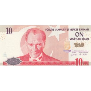 Turkey, 10 New Turkish Lira, 2005, UNC, p218, 8/1. Emission, A01