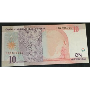 Turkey, 10 New Turkish Lira, 2005, UNC, p218, 8/1. Emission, F90