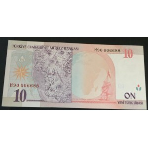 Turkey, 10 New Turkish Lira, 2005, UNC, p218, 8/1. Emission, H90