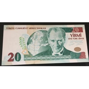 Turkey, 20 New Turkish Lira, 2005, UNC, p219, 8/1. Emission.