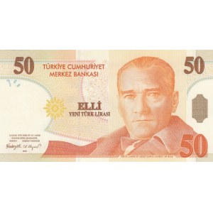Turkey, 50 New Turkish Lira, 2005, UNC, p220, 8/1. Emission