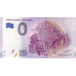 Türkiye, 0 Euro, 2019, UNC, FANTASY BANKNOTE, Graand Pazaar