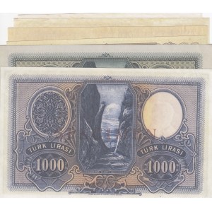 Turkey, 1. Emission COPY banknotes set