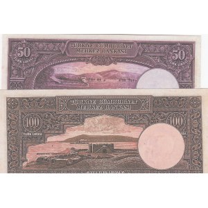 Turkey, 2. Emission, Interim Issiu, COPY banknotes set