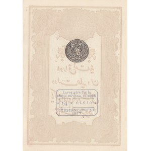 Turkey, Ottoman Empire, 10 Kurush, 1877, UNC, p48c, Mehmed Kani, 5 Lines