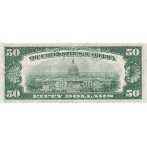United States of America, 50 Dollars, 1934, XF, p432D