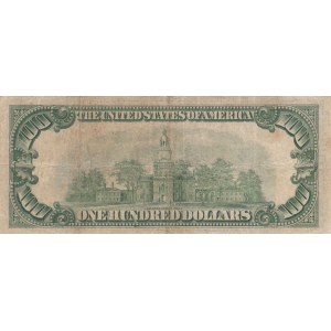 United States of America, 100 Dollars, 1934, VF (-), p433D