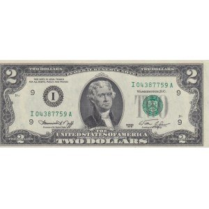 Unıted States of America, 2 Dollars, 1976, UNC, p461