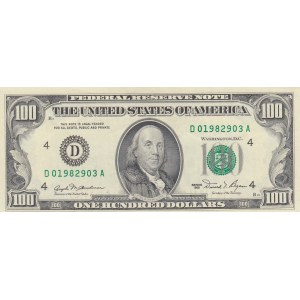 United States of America, 100 Dollars, 1981, AUNC (-), p472
