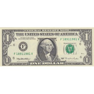 Unıted States of America, 1 Dollar, 1995, UNC, p496, RADAR