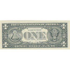 Unıted States of America, 1 Dollar, 1999, UNC, p504, RADAR