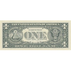 Unıted States of America, 1 Dollar, 2001, UNC, p509, RADAR