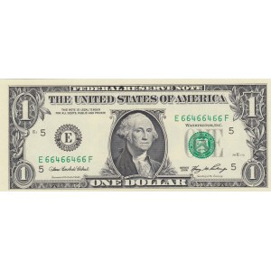 Unıted States of America, 1 Dollar, 2006, UNC, p523, RADAR