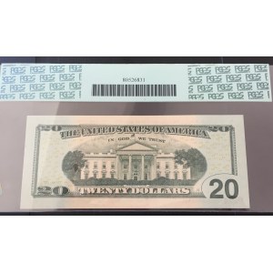 Unıted States of America, 20 Dollars, 2009, UNC, p533, VERY LOW SERIAL NUMBER