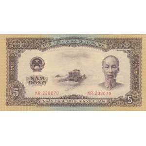 Vietnam, 5 Dong, 1958, UNC, p73a