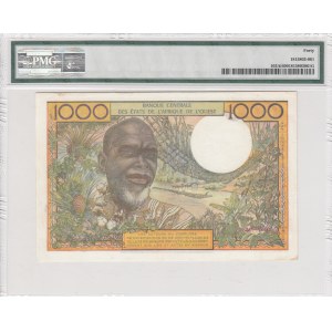 West African States, 1000 Francs, 1959-1965, XF, p103Al (PMG 40)