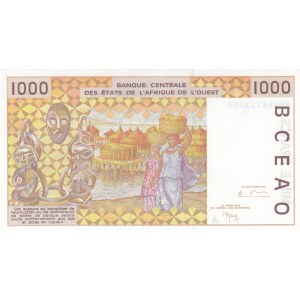West African States, Ivory Coast, 1000 Francs, 1999, UNC, p111Ai