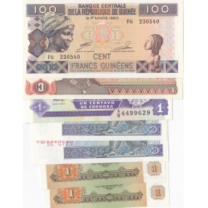 Mix Lot, 7 Pieces UNC Banknotes