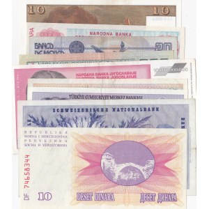 Mix Lot, 10 Pieces Mixing Condition Banknotes