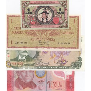 Mix Lot, 4 Pieces UNC Banknotes