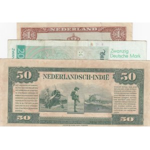 Mixing Lot, 3 Pieces Mixing Condition Banknotes