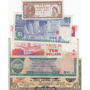 Mixing Lot, 5 Pieces Mixing Condition Banknotes