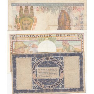 Mixing Lot, 3 Pieces Mixing Condition Banknotes