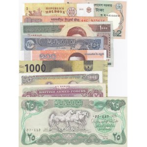 Mix Lot, Total 10 banknotes, (Except 3 banknotes are in UNC condition)