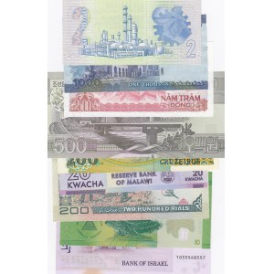 Mix Lot, Total 12 UNC banknotes