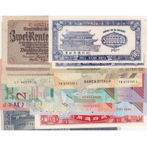 MIX LOT, Germany  İtaly, China, Vietnam, Venezuela, Lebanon, (Total 16 banknotes)