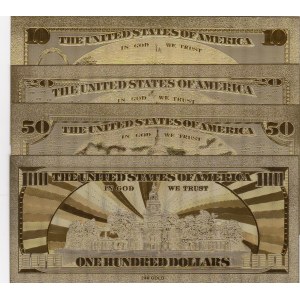 Souvenir Gold View Series, Total 4 Banknotes